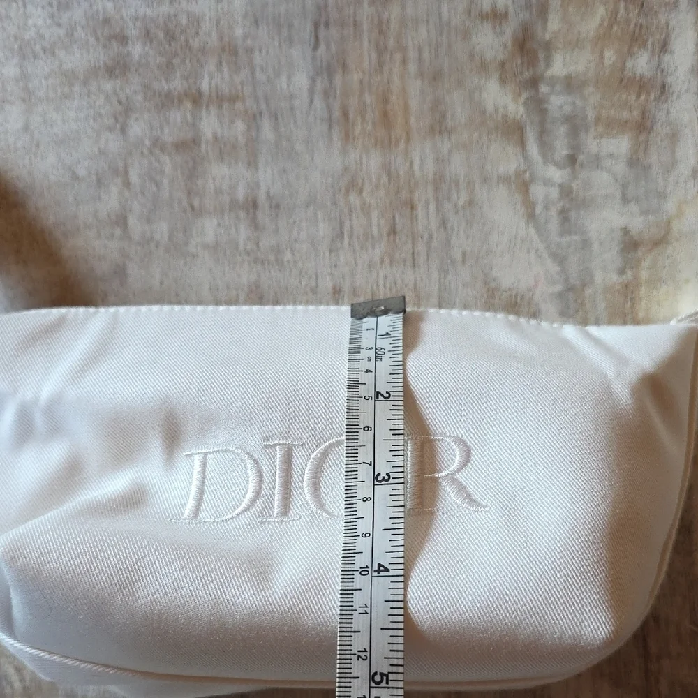 Christian Dior Cosmetic Bag / Beauty Pouch – White